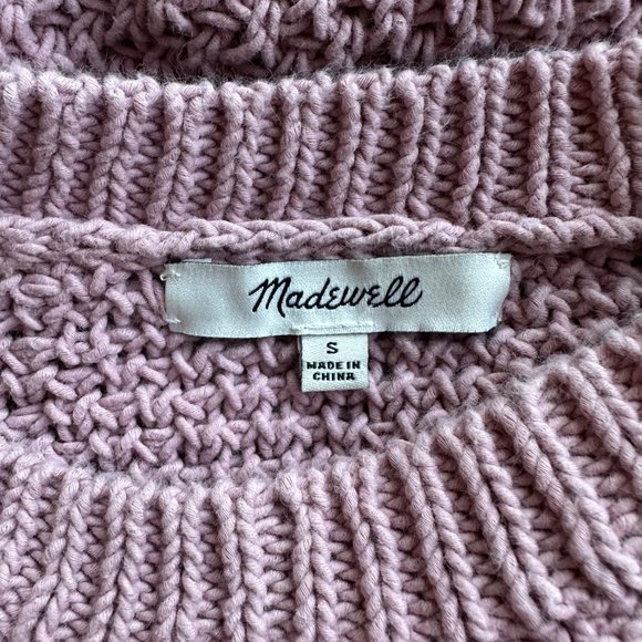 Madewell Austen Sweater In Pink Color Sz S - Picture 9 of 9